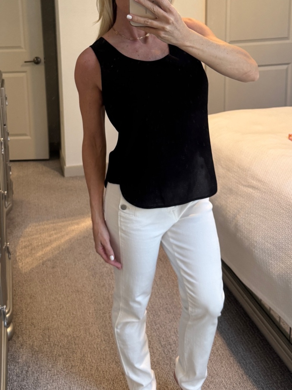 French Connection Sleeveless Shell Blouse Size Medium